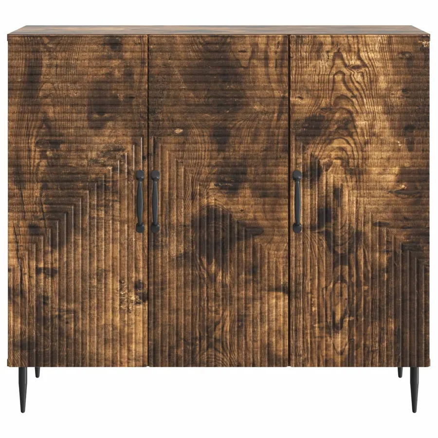 Buffet Chêne fumé 89 x 34,5 x 80 cm Bois d'ingénierie - 6