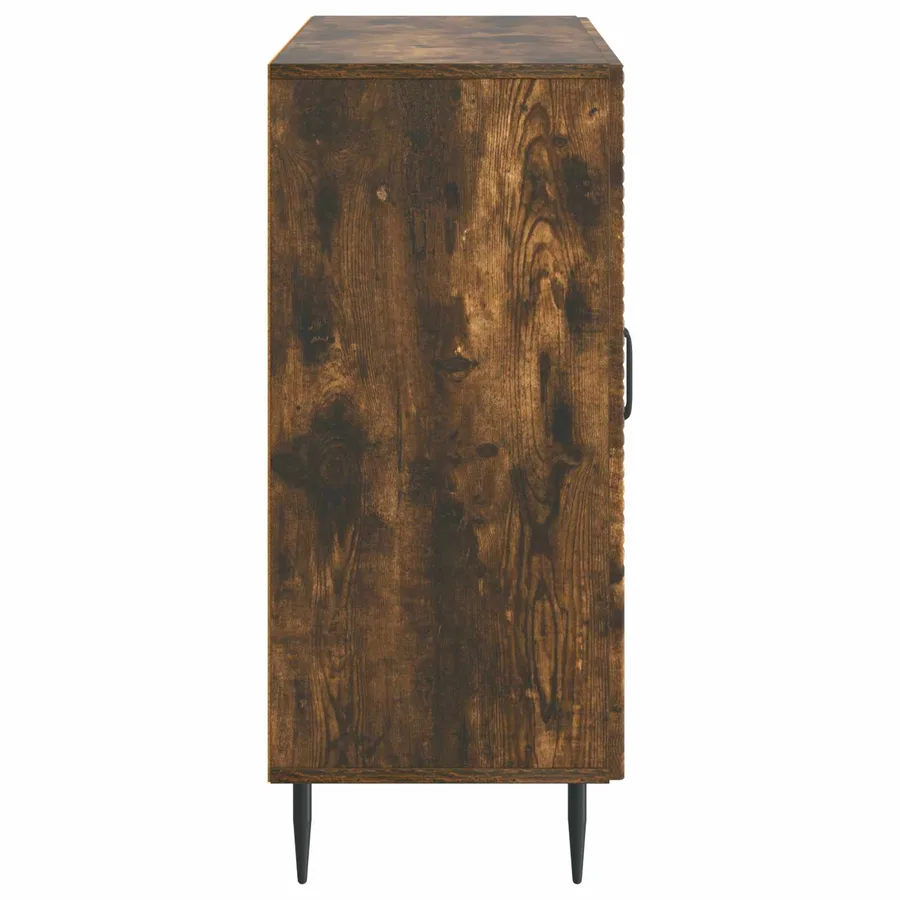 Buffet Chêne fumé 89 x 34,5 x 80 cm Bois d'ingénierie - 7