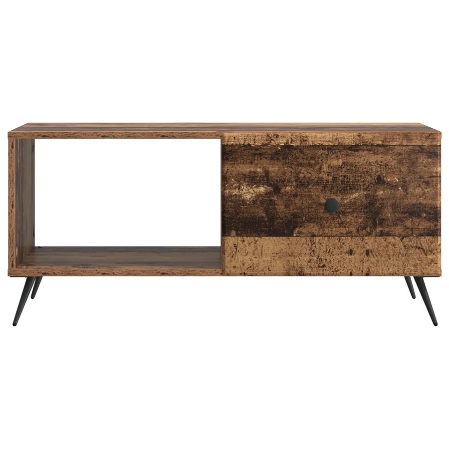 Table basse Bois ancien 90 x 50 x 40 cm Bois d'ingénierie - 5