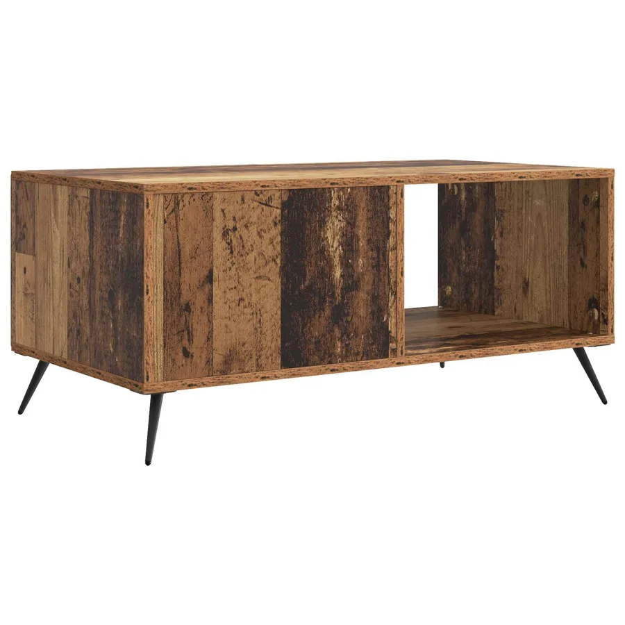 Table basse Bois ancien 90 x 50 x 40 cm Bois d'ingénierie - 7