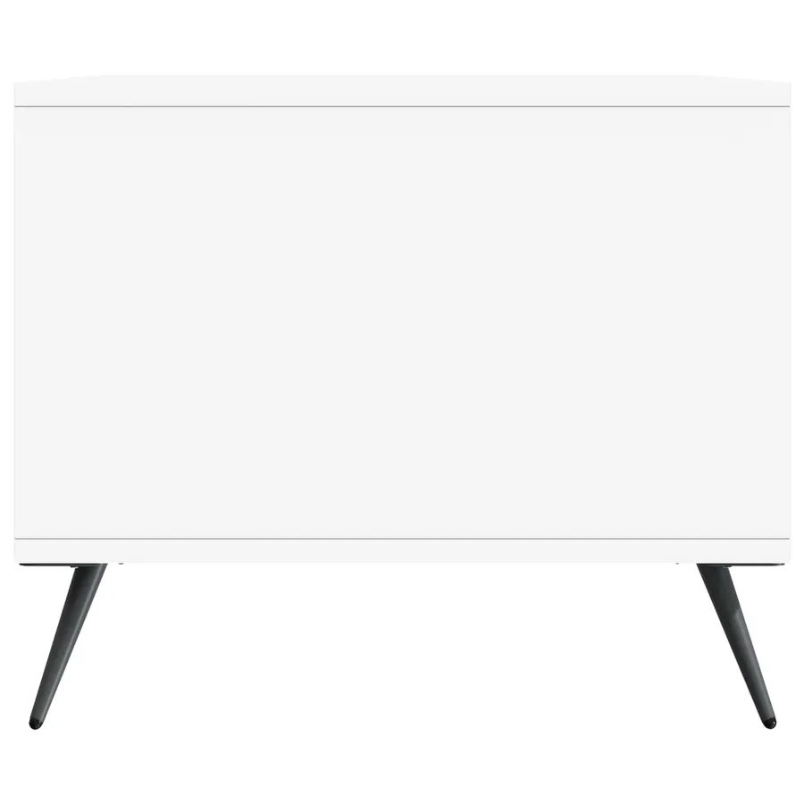 Table basse Blanc 90 x 50 x 40 cm Bois d'ingénierie - 6