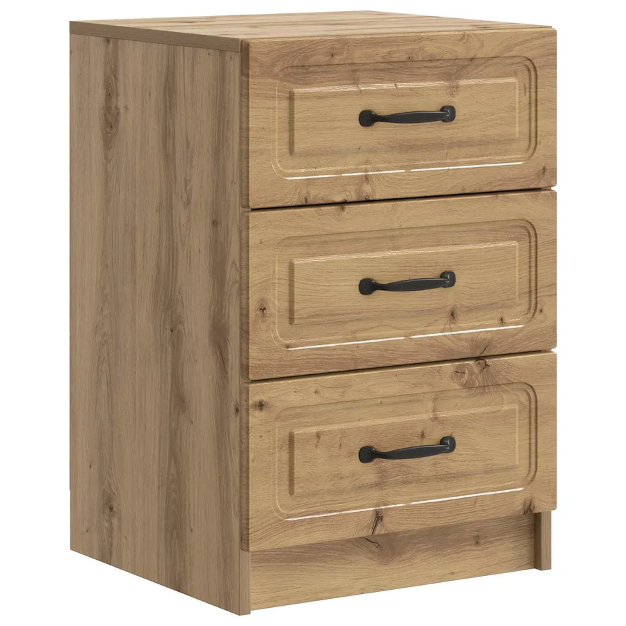 Cabinet de chevet Chêne artisanal 43 x 41 x 63,5 cm - 2