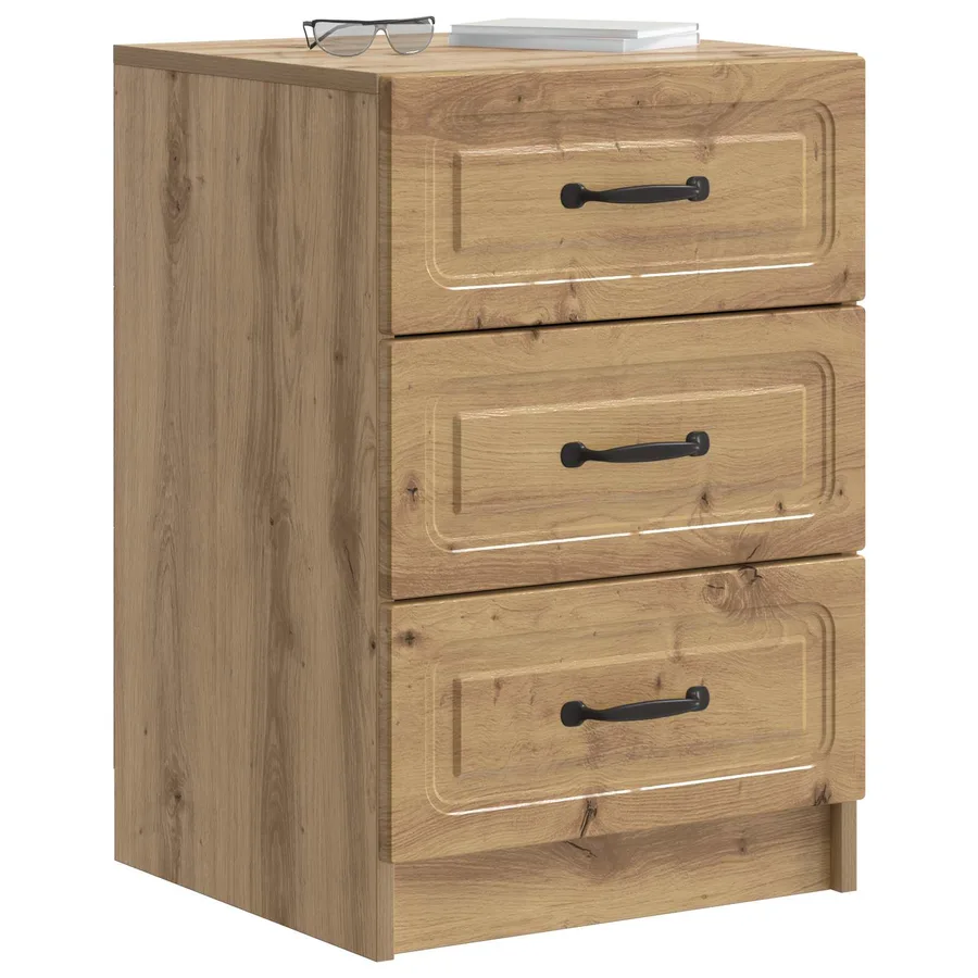Cabinet de chevet Chêne artisanal 43 x 41 x 63,5 cm - 3