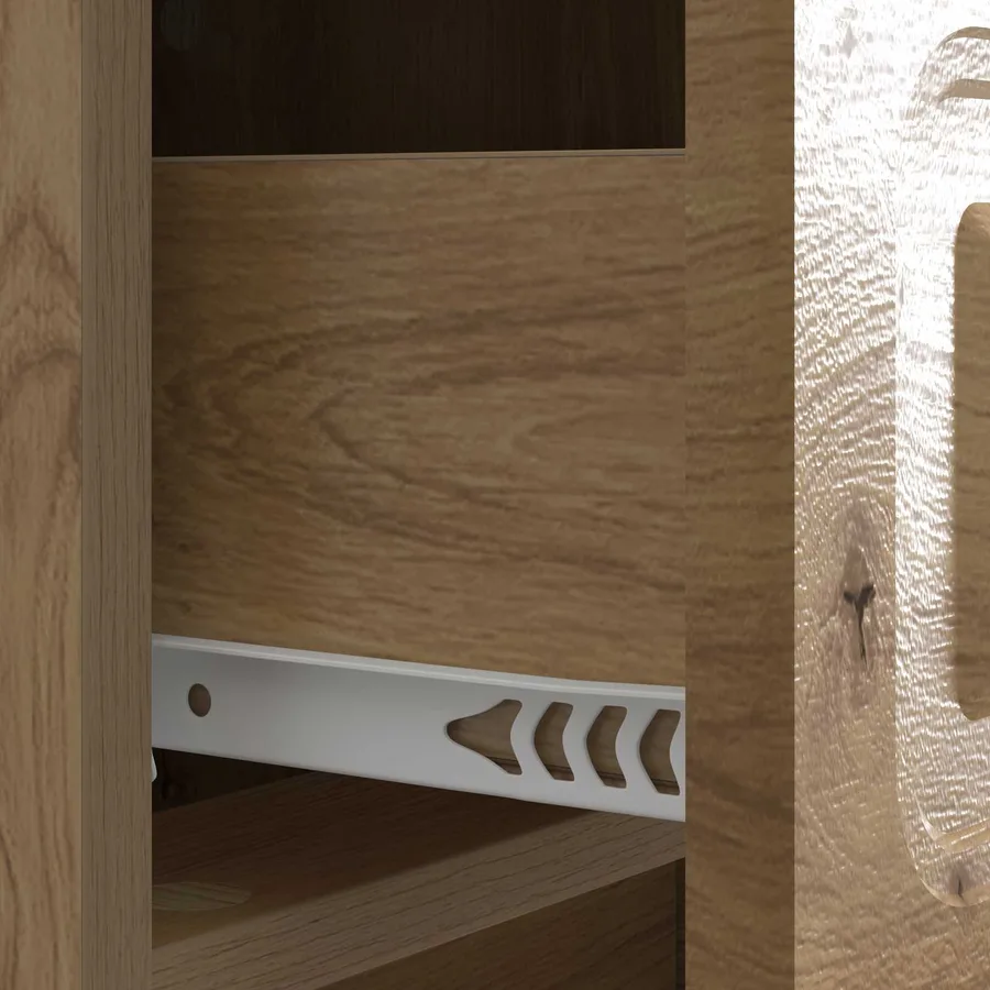Cabinet de chevet Chêne artisanal 43 x 41 x 63,5 cm - 9