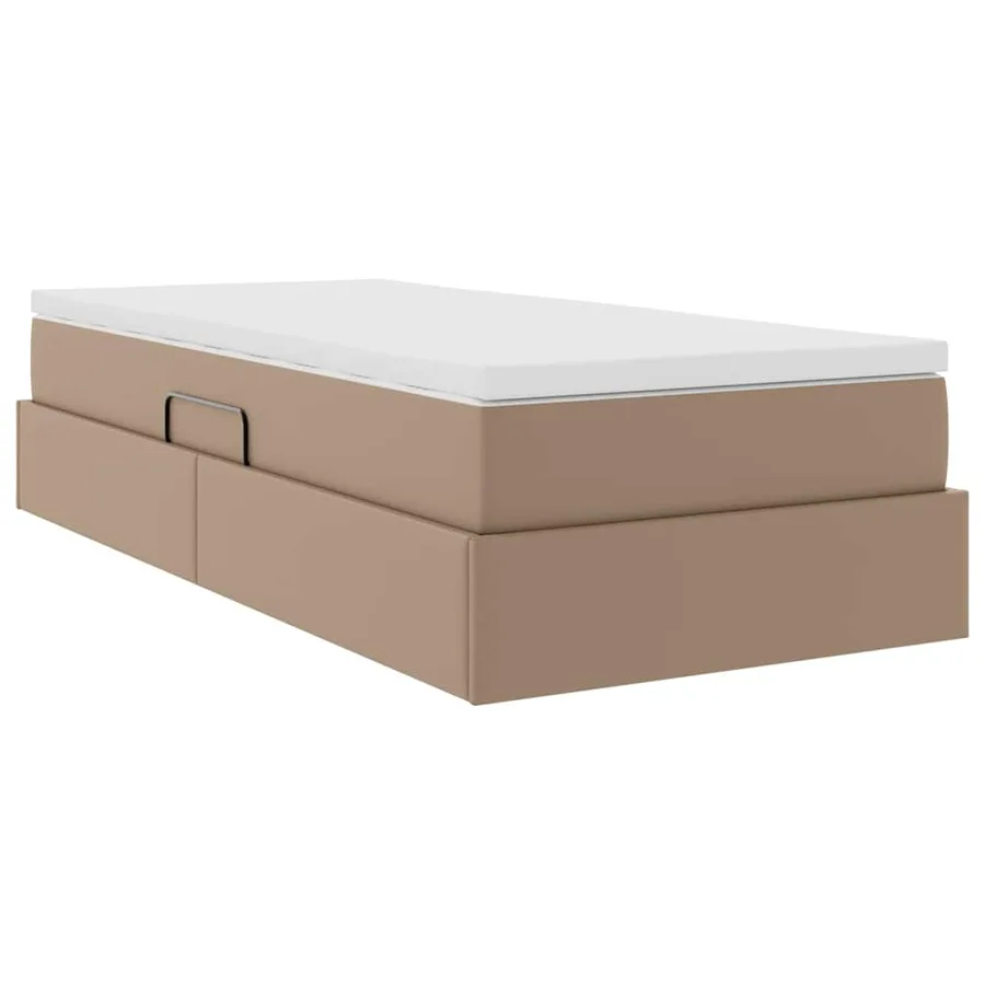 Lit avec rangement et matelas Cappuccino 90 x 200 cm - 5
