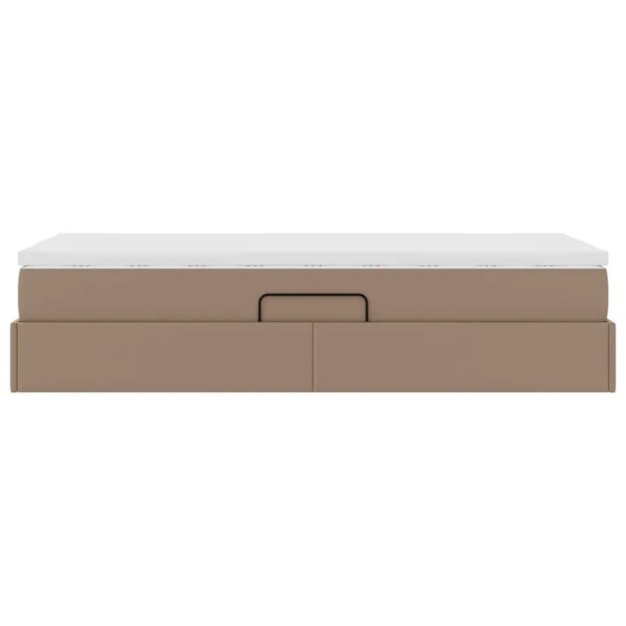 Lit avec rangement et matelas Cappuccino 90 x 200 cm - 9
