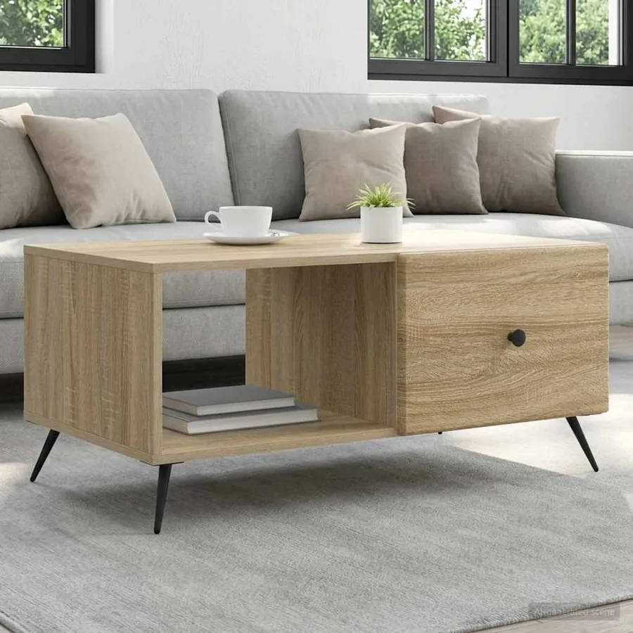 Table basse Chêne Sonoma 90 x 50 x 40 cm Bois d'ingénierie