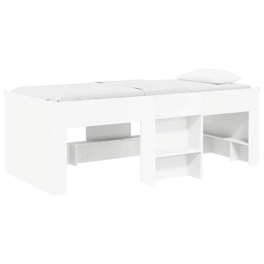 Cadre de Lit Élevé pour Enfants Blanc 75 x 190 cm - 2