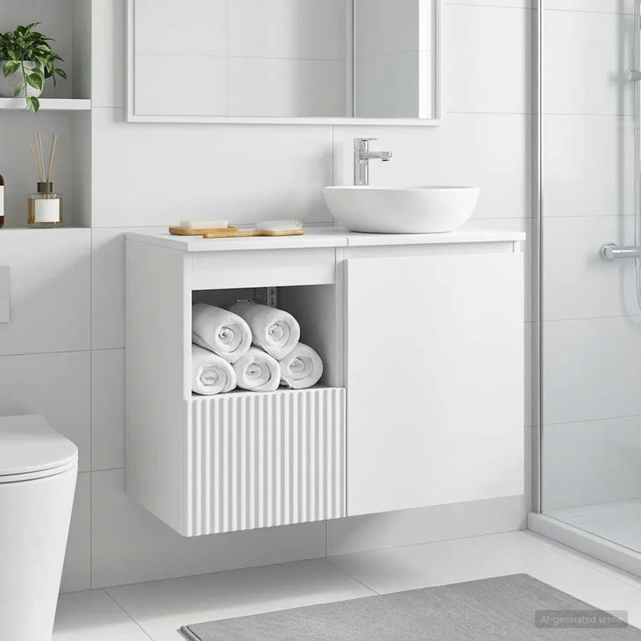 Armoire de salle de bain Blanc 30 x 44,5 x 50 cm - 4