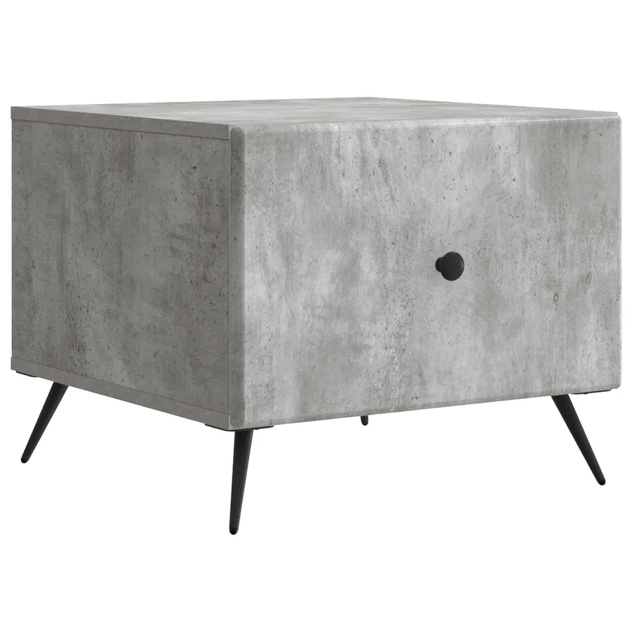 Table basse Gris béton 49 x 50 x 40 cm Bois d'ingénierie - 2