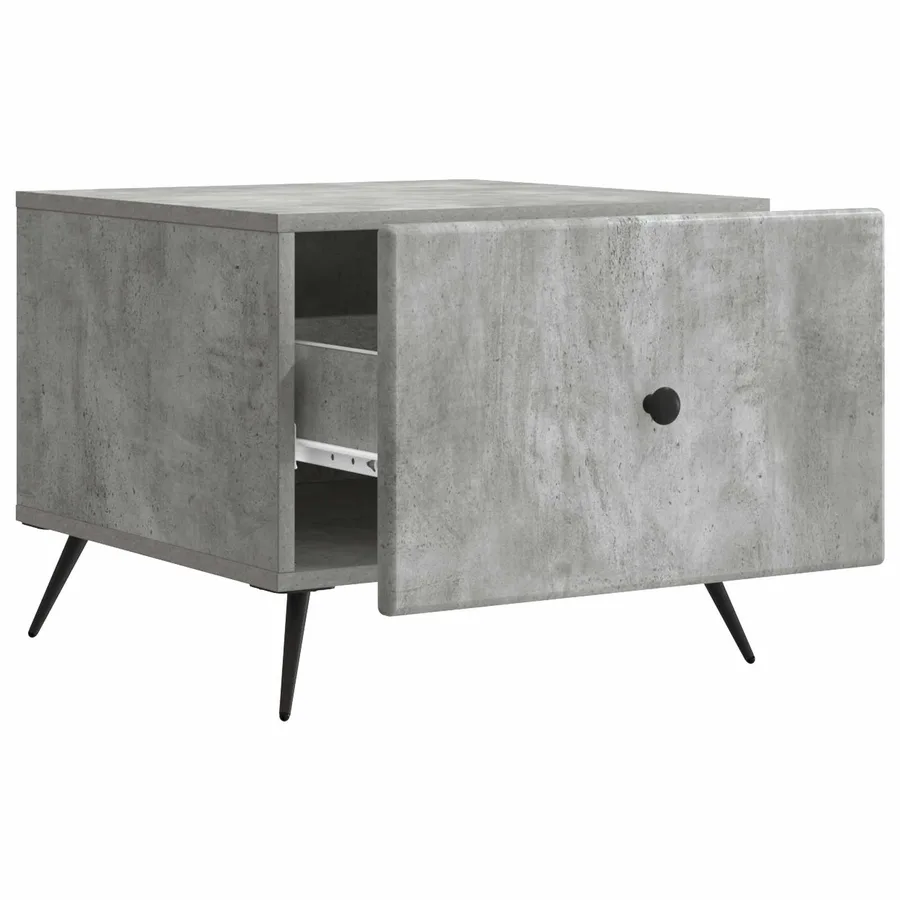 Table basse Gris béton 49 x 50 x 40 cm Bois d'ingénierie - 4