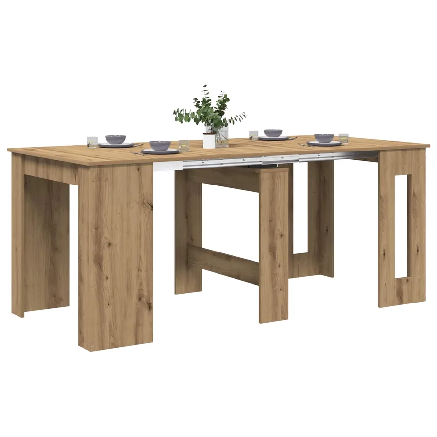Table à dîner Chêne artisanal 180 x 85 x 75 cm - 3