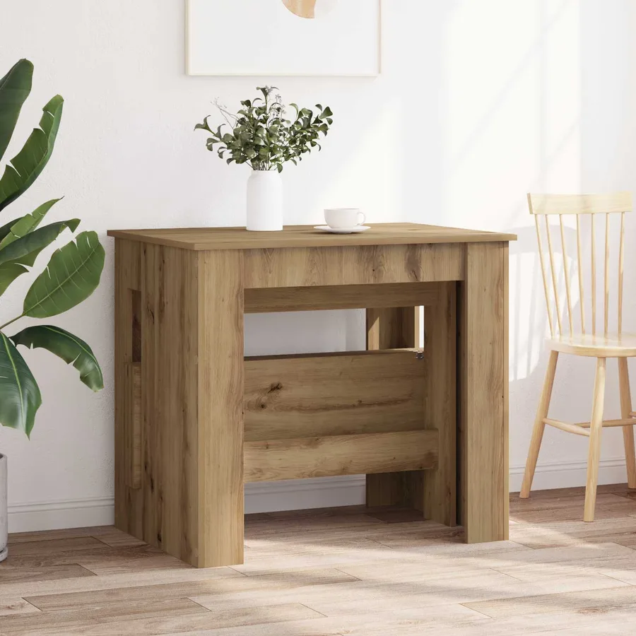 Table à dîner Chêne artisanal 180 x 85 x 75 cm - 4