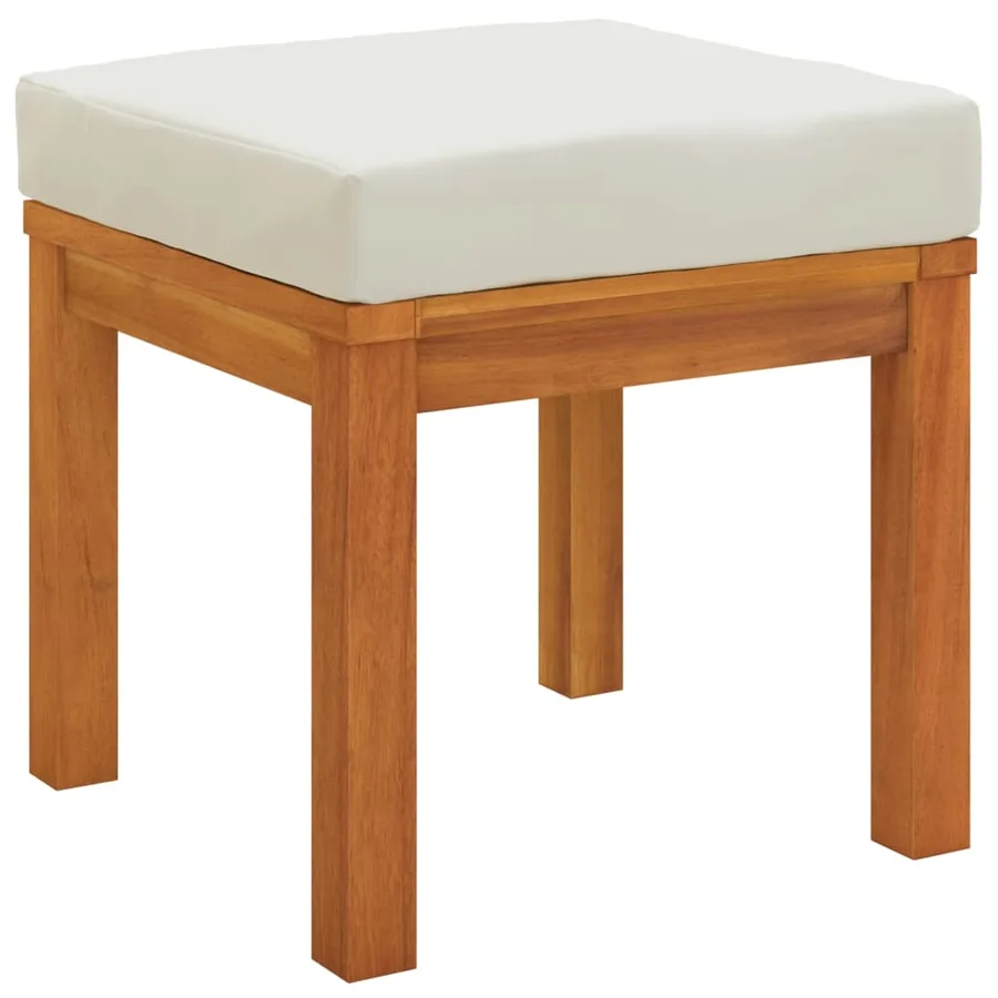 Ensemble à manger de jardin coussins 7 pcs Bois acacia - 9
