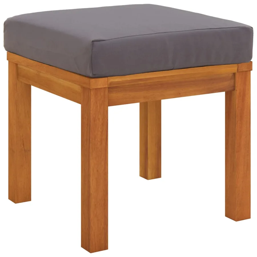 Ensemble à manger de jardin coussins 9 pcs Bois acacia - 9
