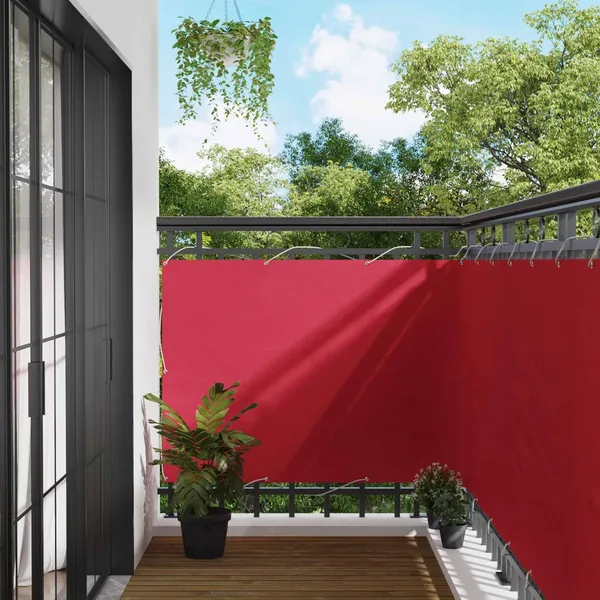 Écran de balcon Bordeaux 110 x 200 cm Tissu Oxford