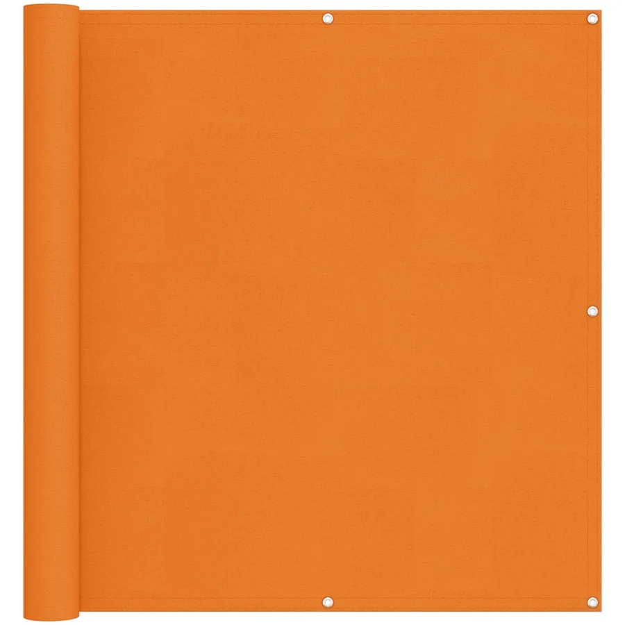 Écran de balcon Orange 110 x 300 cm Tissu Oxford - 2