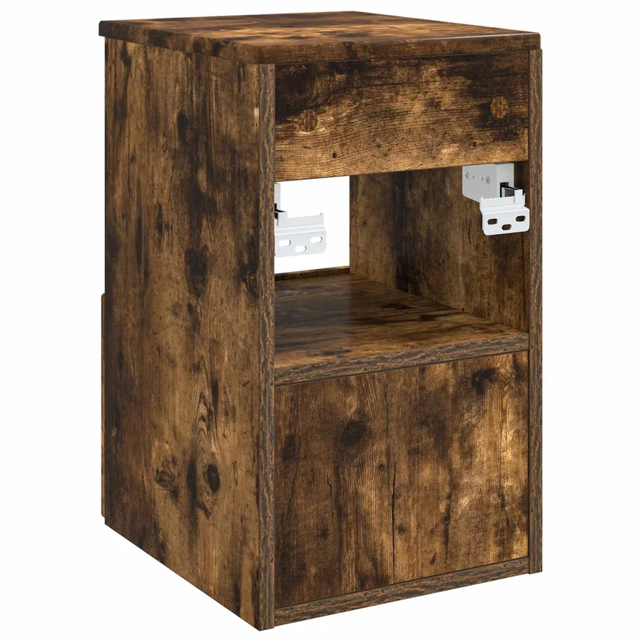 Armoire de salle de bain Chêne fumé 30 x 35 x 50 cm - 7