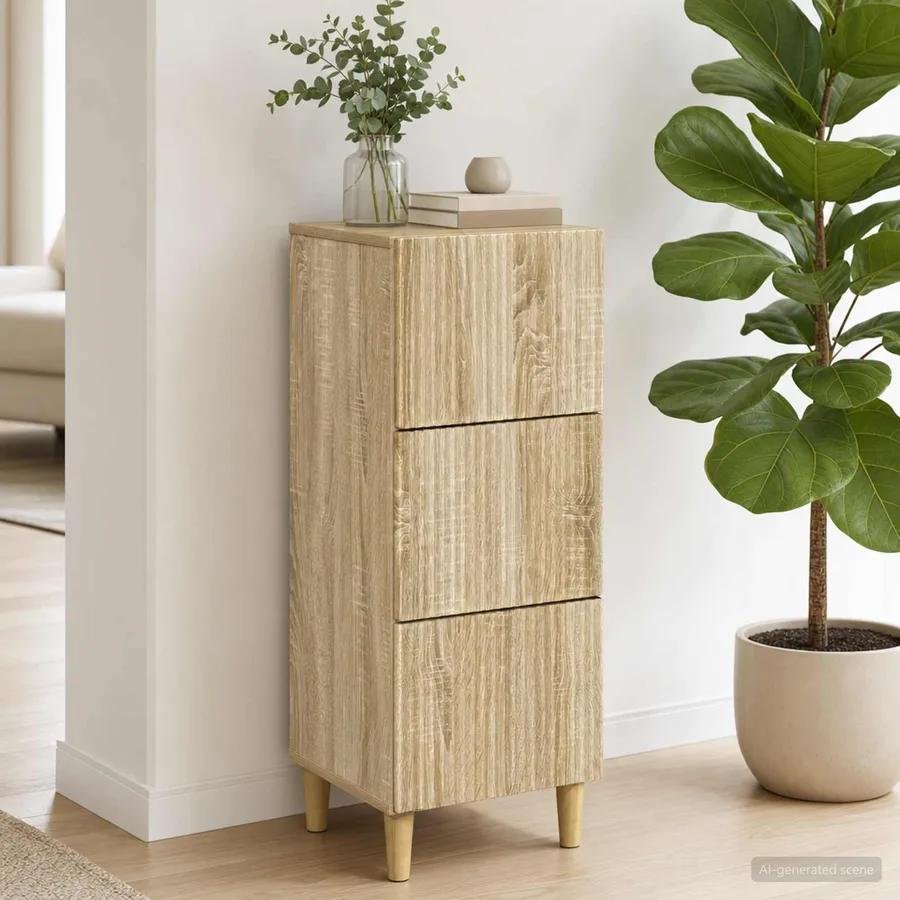 Armoire à tiroirs Chêne Sonoma 33 x 34,5 x 90 cm - 4