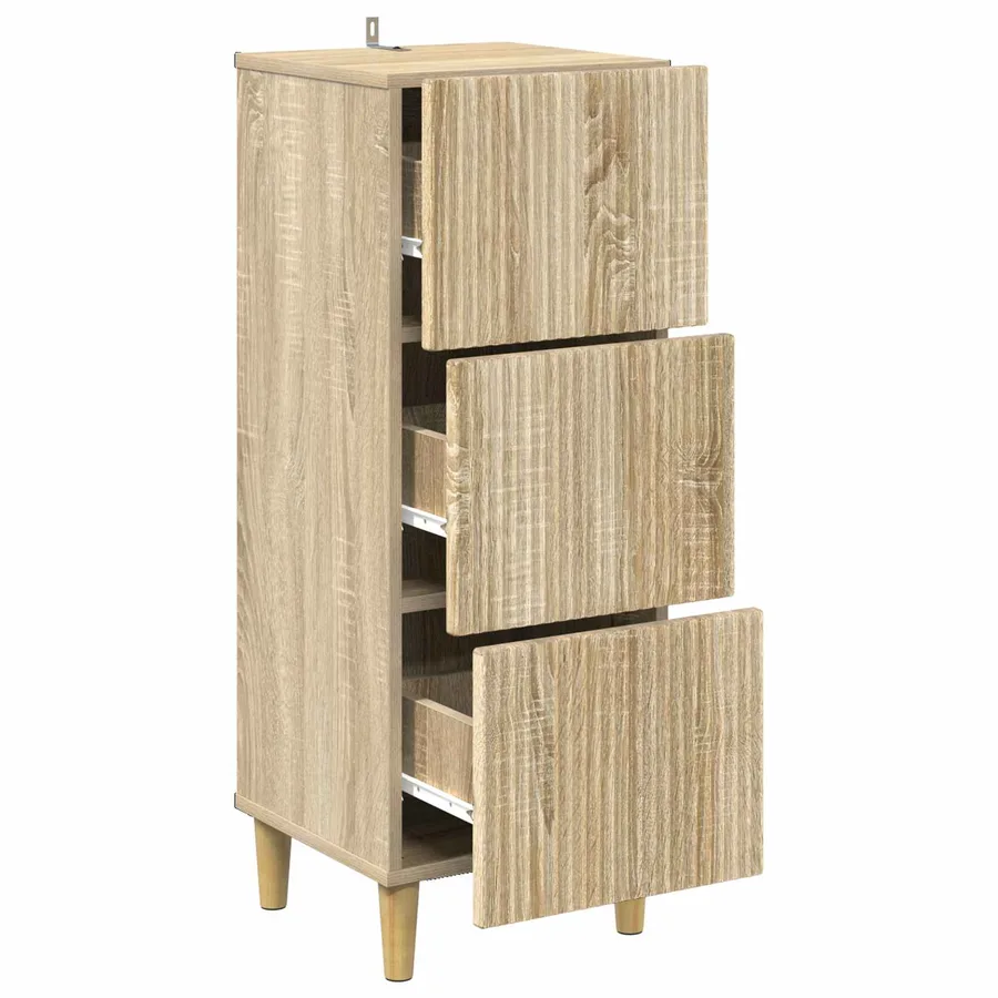 Armoire à tiroirs Chêne Sonoma 33 x 34,5 x 90 cm - 5