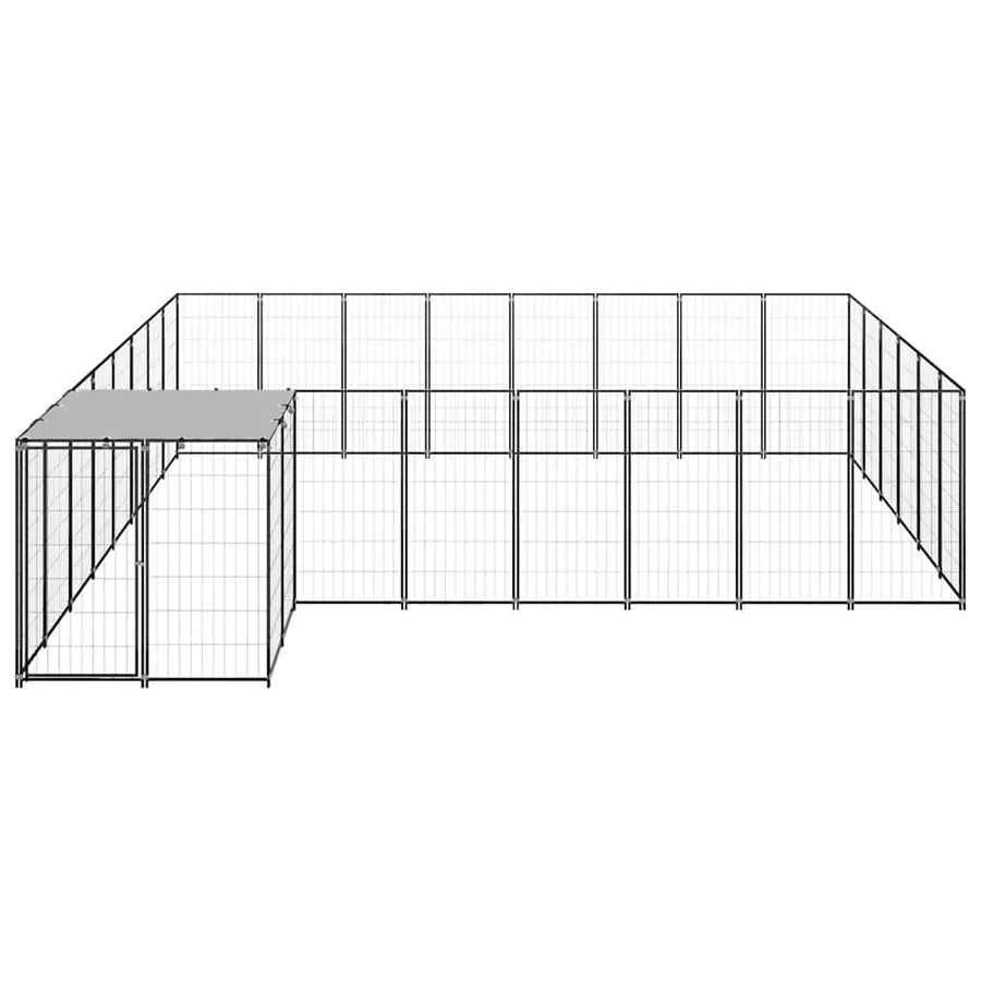 Chenil Noir 15,73 m² Acier - 3