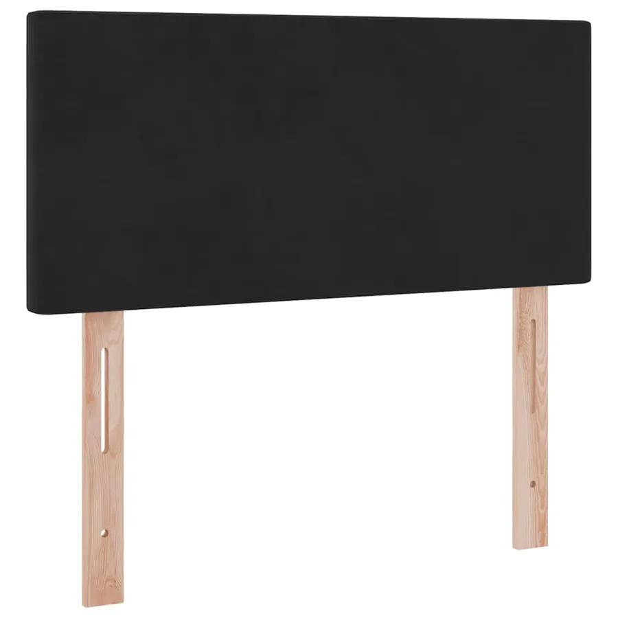 Lit de Rangement avec matelas Noir 90 x 190 cm Velours - 9