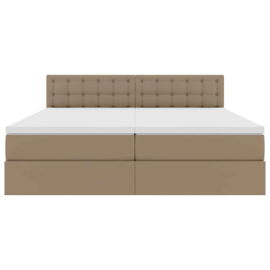 Lit avec rangement et LED avec matelas Cappuccino 180 x 200 cm - 11