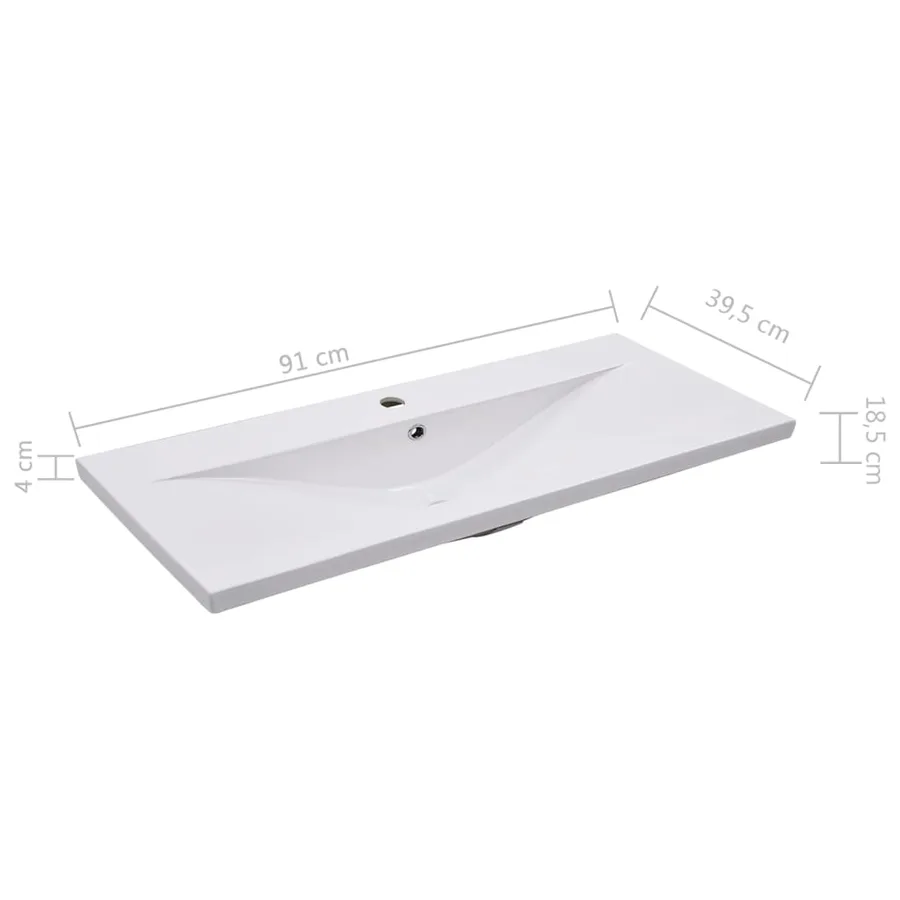 Armoire d'évier avec lavabo intégré Blanc brillant - 16