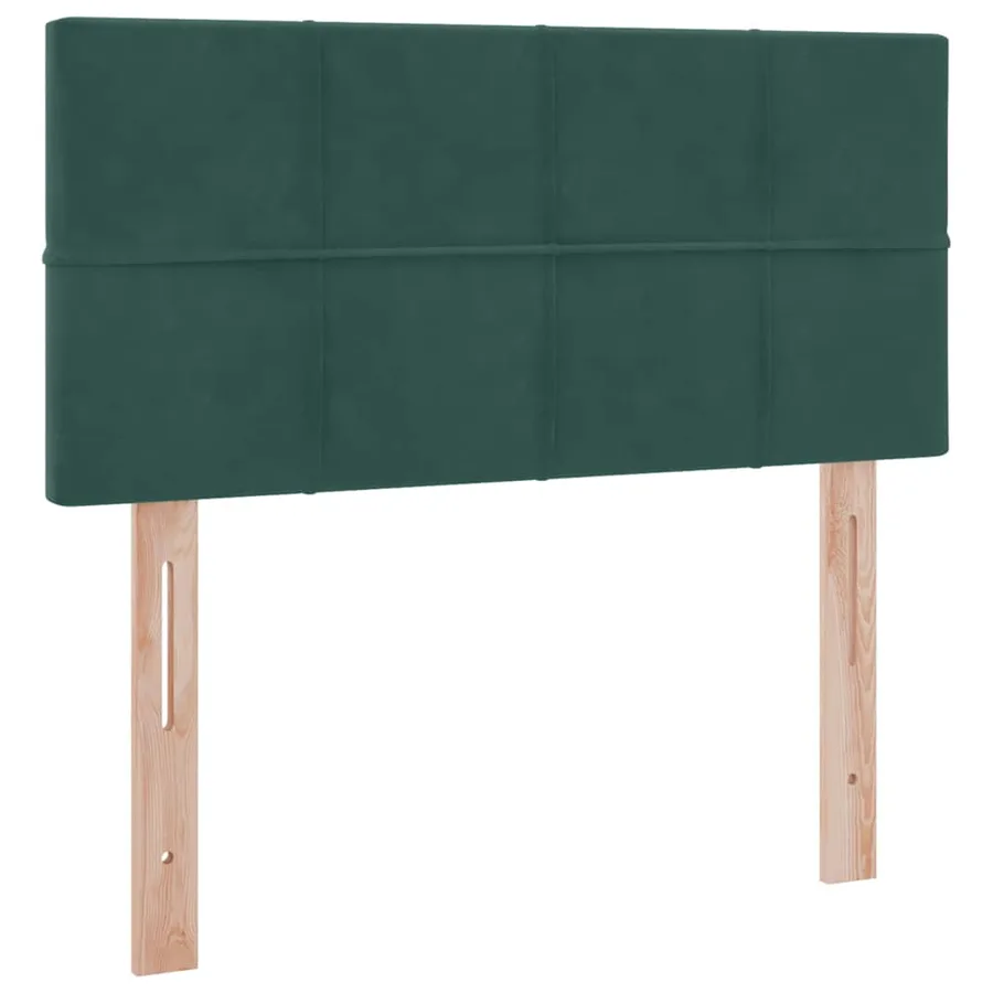 Lit de rangement LED avec matelas Vert foncé 90 x 190 cm - 8