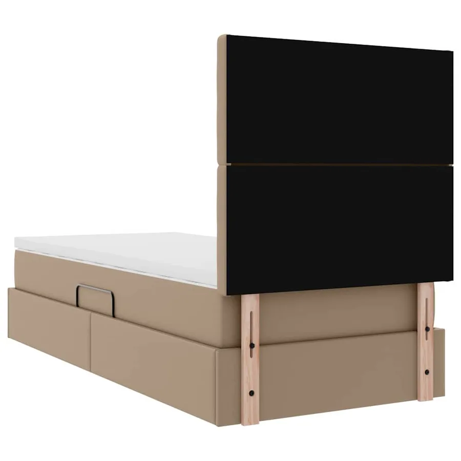 Lit de Rangement Cappuccino 100 x 200 cm Cuir synthétique - 11
