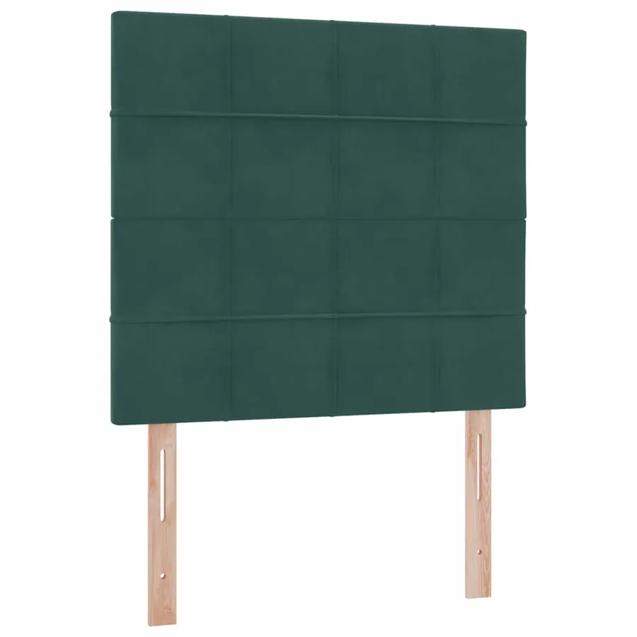 Lit de rangement LED avec matelas Vert foncé 90 x 190 cm - 8