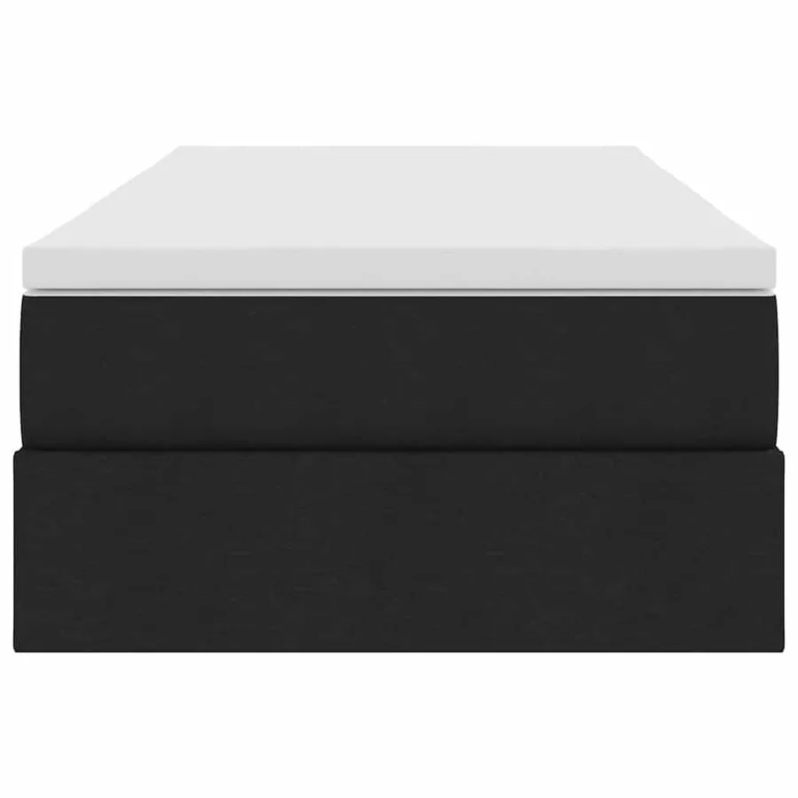 Lit avec rangement et matelas Noir 90 x 190 cm Polyester - 7