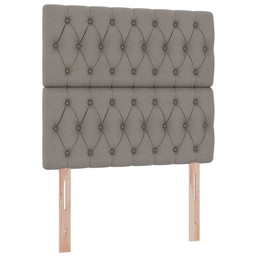 Lit de rangement LED avec matelas Taupe 90 x 200 cm Tissu - 8