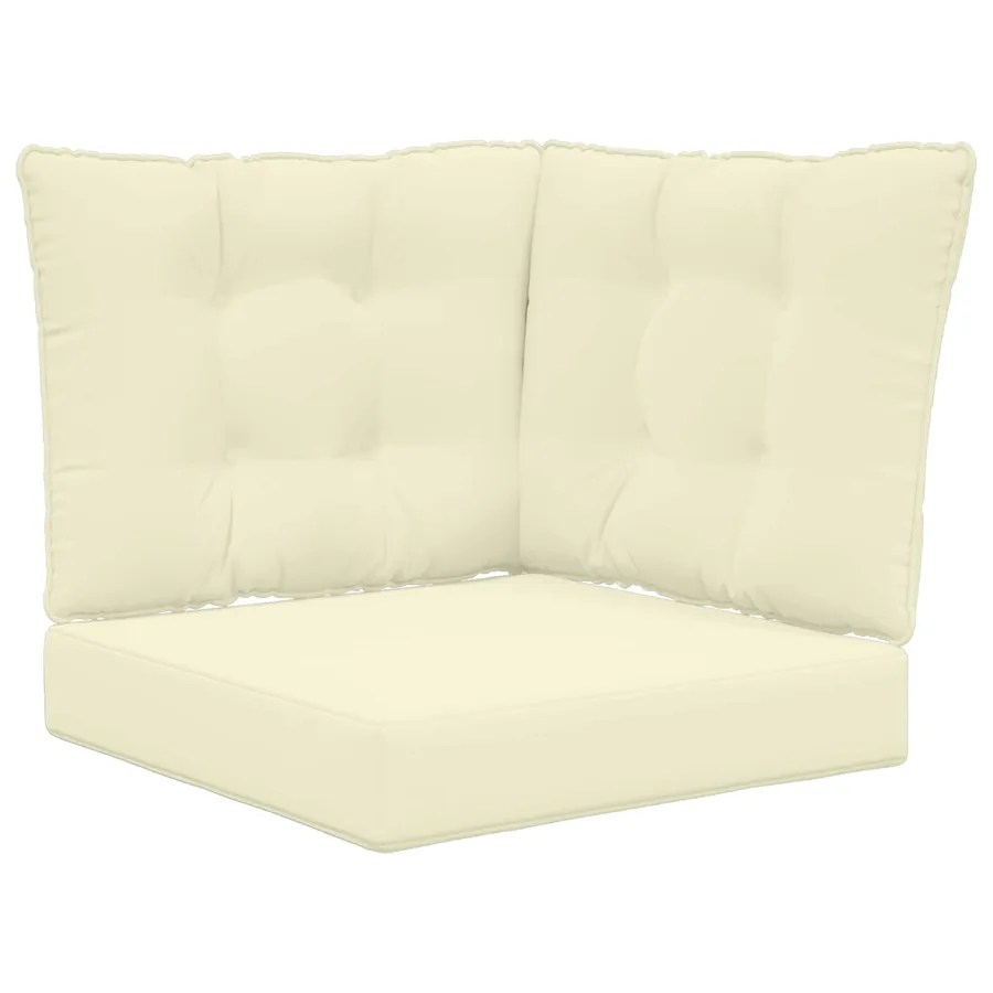 Coussin de canapé d'extérieur Polyester Crème 60 x 40 x 10 cm - 2