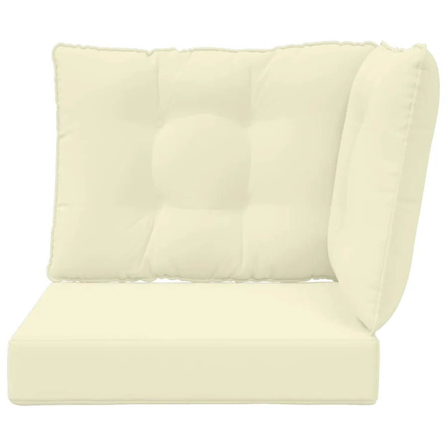 Coussin de canapé d'extérieur Polyester Crème 60 x 40 x 10 cm - 6