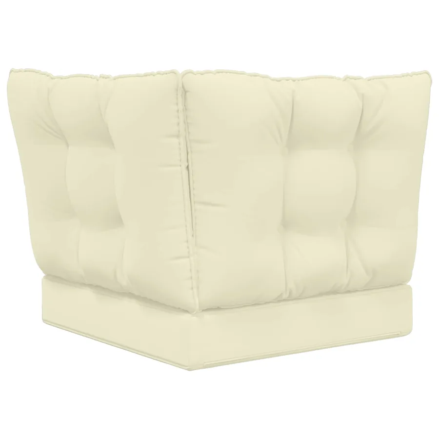 Coussin de canapé d'extérieur Polyester Crème 60 x 40 x 10 cm - 7