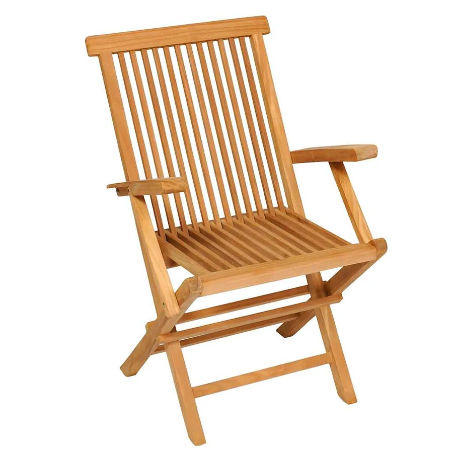 Salon de jardin 7 pcs Bois de teck massif - 10