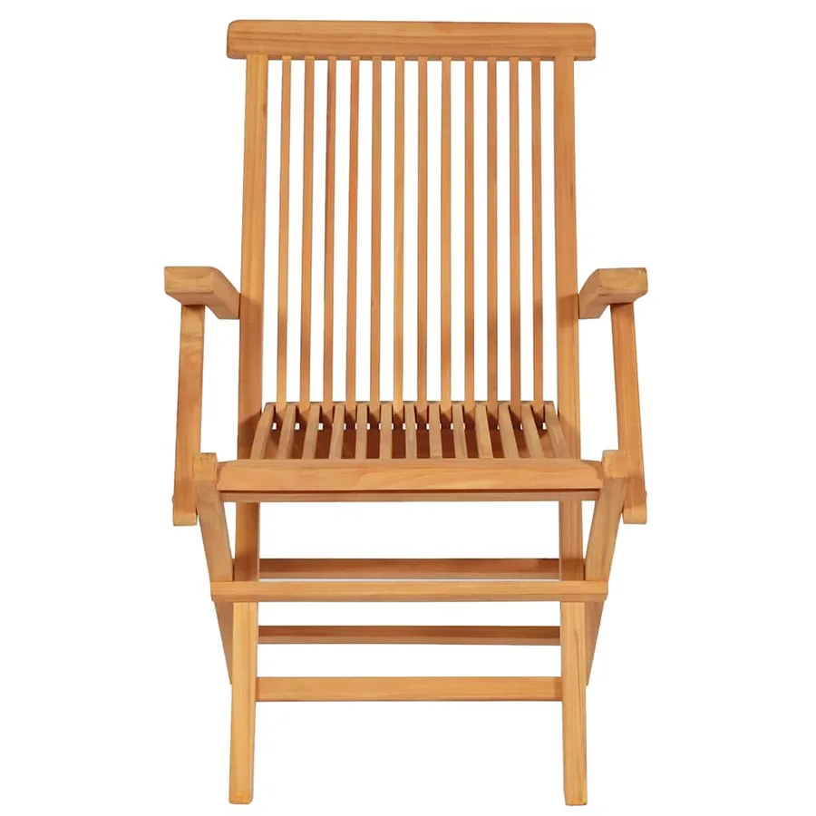 Salon de jardin 7 pcs Bois de teck massif - 11