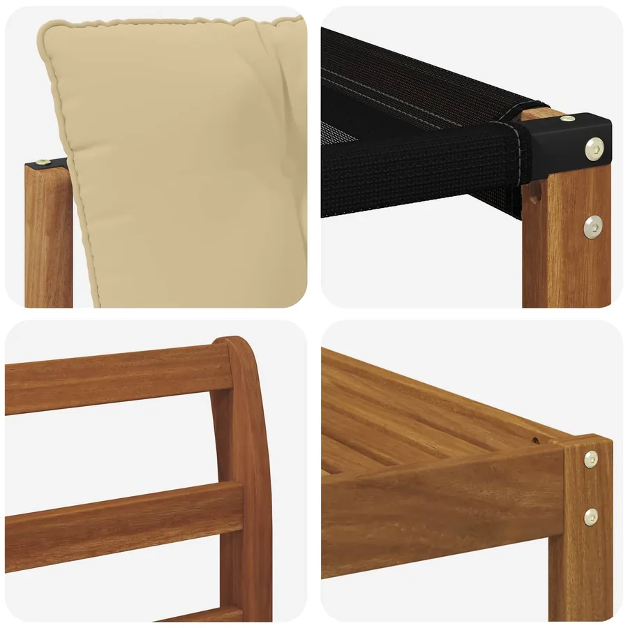 Ensemble de canapés d'extérieur 9 pcs Naturel et Beige - 7