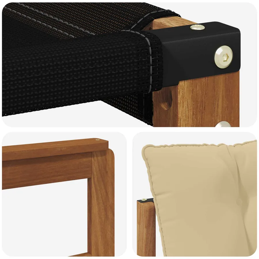 Ensemble de canapés d'extérieur 6 pcs Naturel et Beige - 7