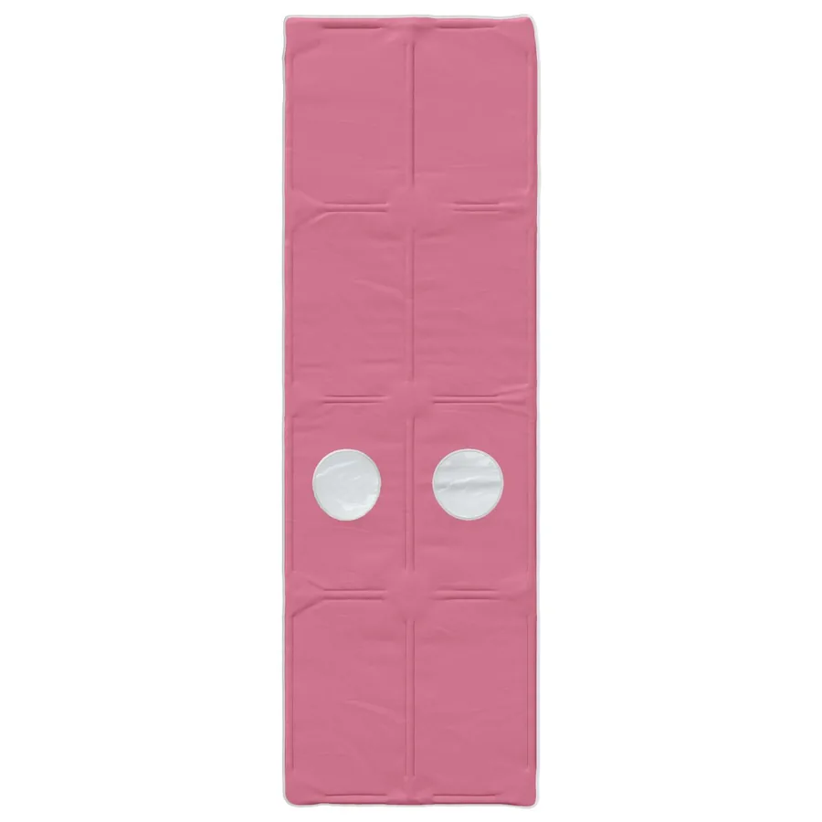 Cadre de lit avec tunnel 3 pc Blanc et rose Bois d'ingénierie - 6