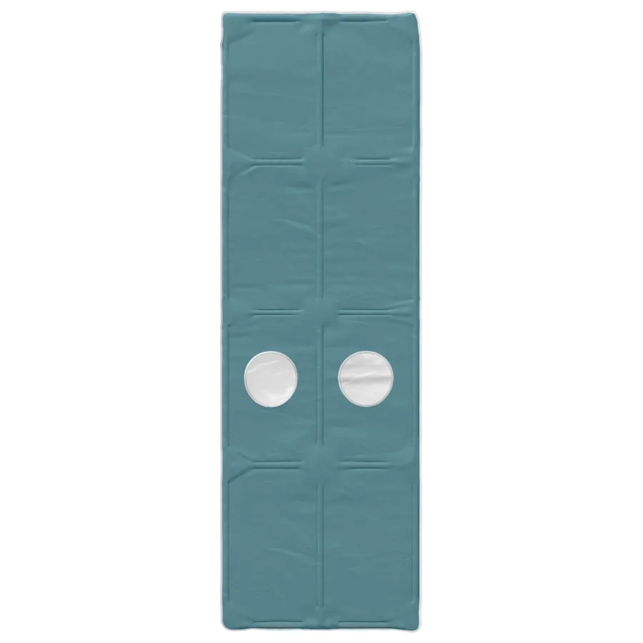 Cadre de lit avec tunnel avec étagère 3 pc Blanc et bleu clair - 6