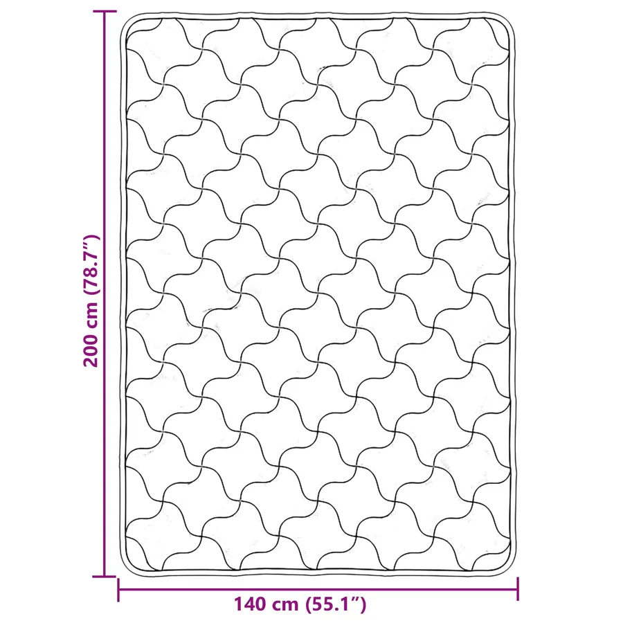 Duvet d'hiver Matelassé Gris clair 140 x 220 cm - 10