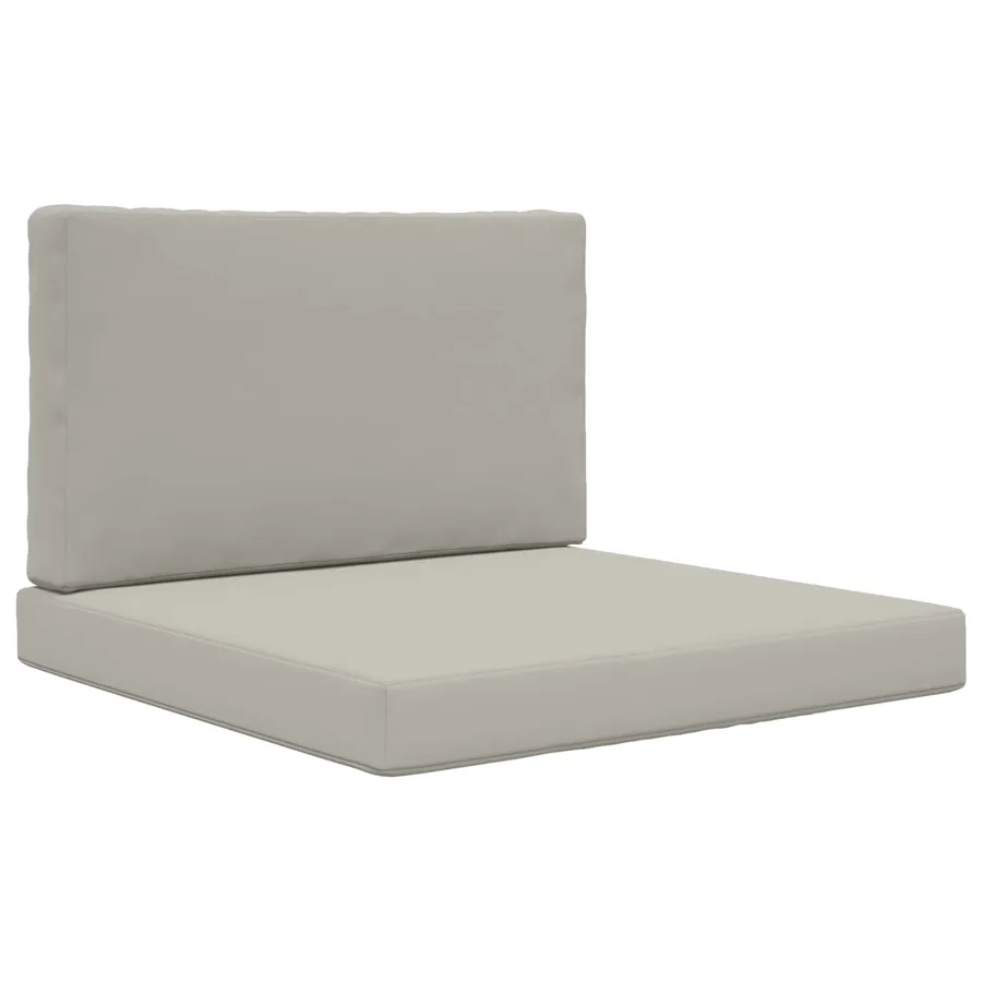 Coussin de canapé d'extérieur 2 pcs Gris Polyester - 2