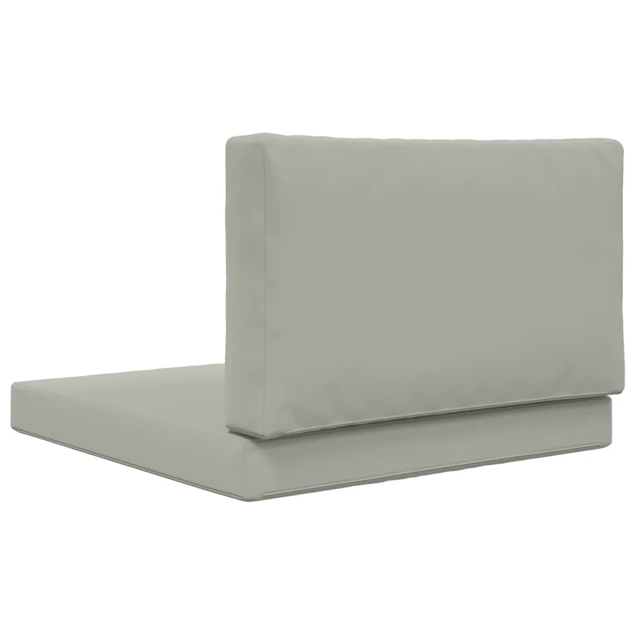 Coussin de canapé d'extérieur 2 pcs Gris Polyester - 7