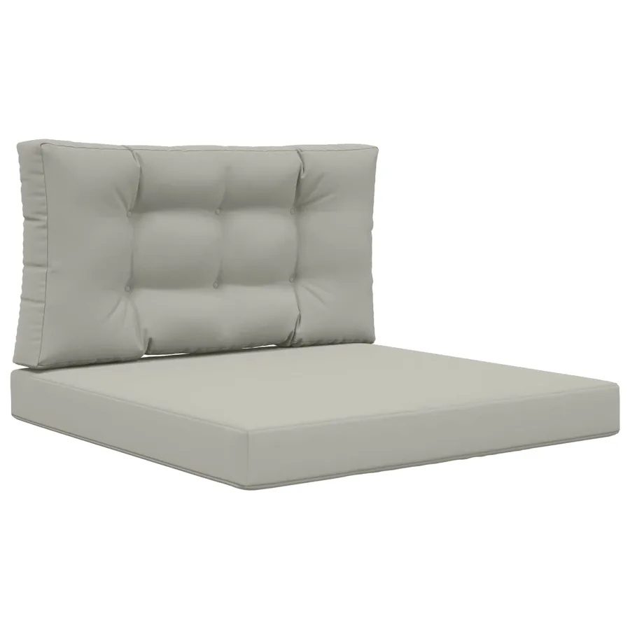 Coussin de canapé d'extérieur 2 pcs Gris Polyester - 2