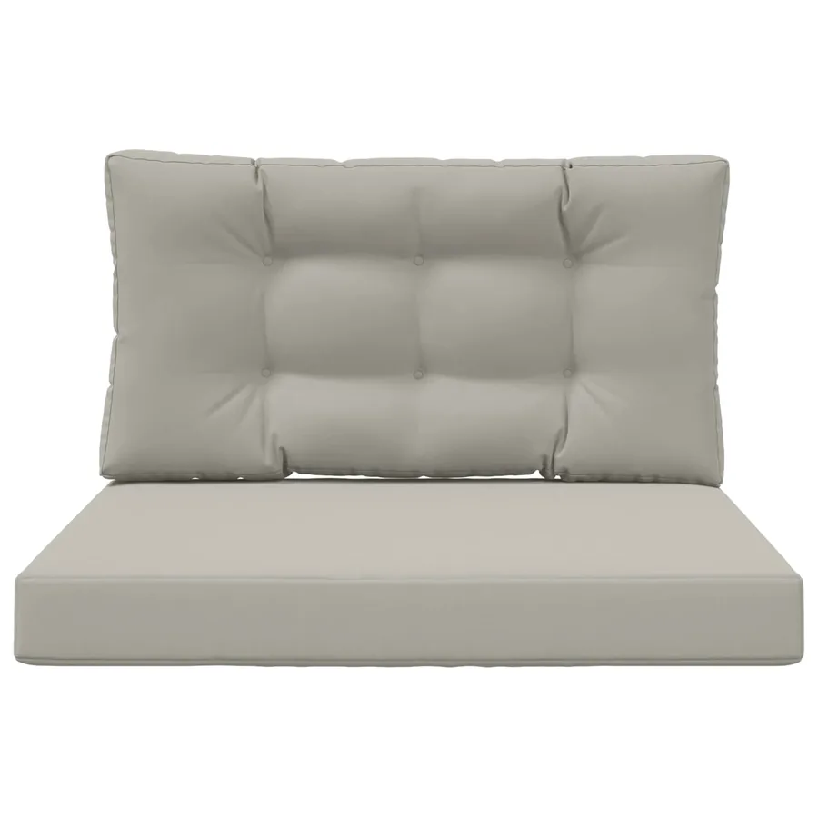 Coussin de canapé d'extérieur 2 pcs Gris Polyester - 6
