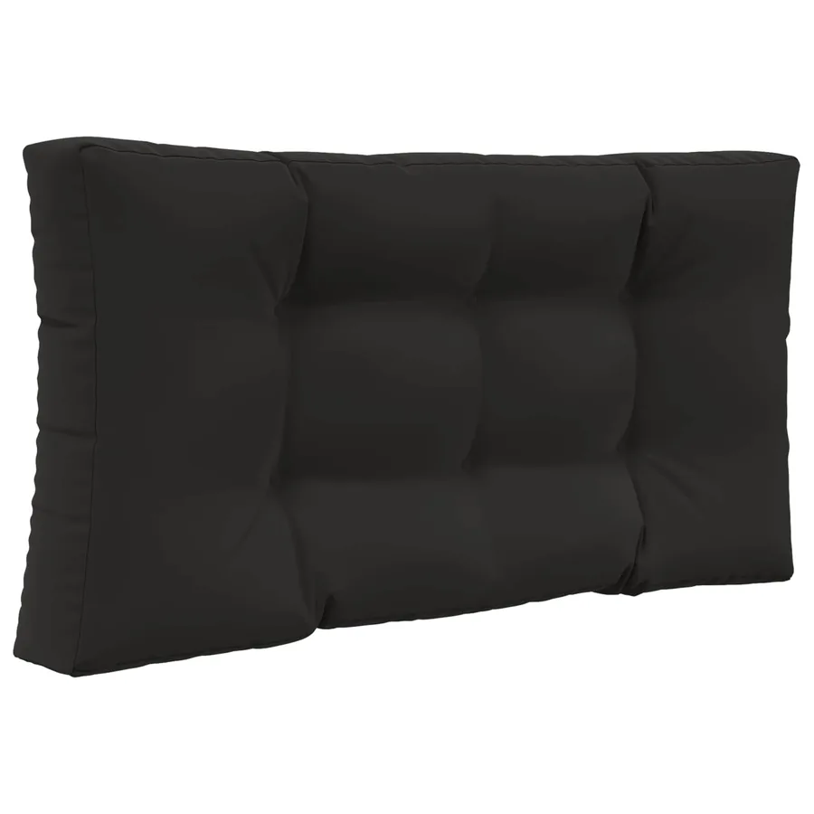Coussin de canapé d'extérieur 2 pcs Noir Polyester - 5