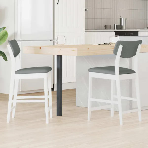 Chaises de salle à manger 2 pcs Blanc 48 x 49 x 95 cm