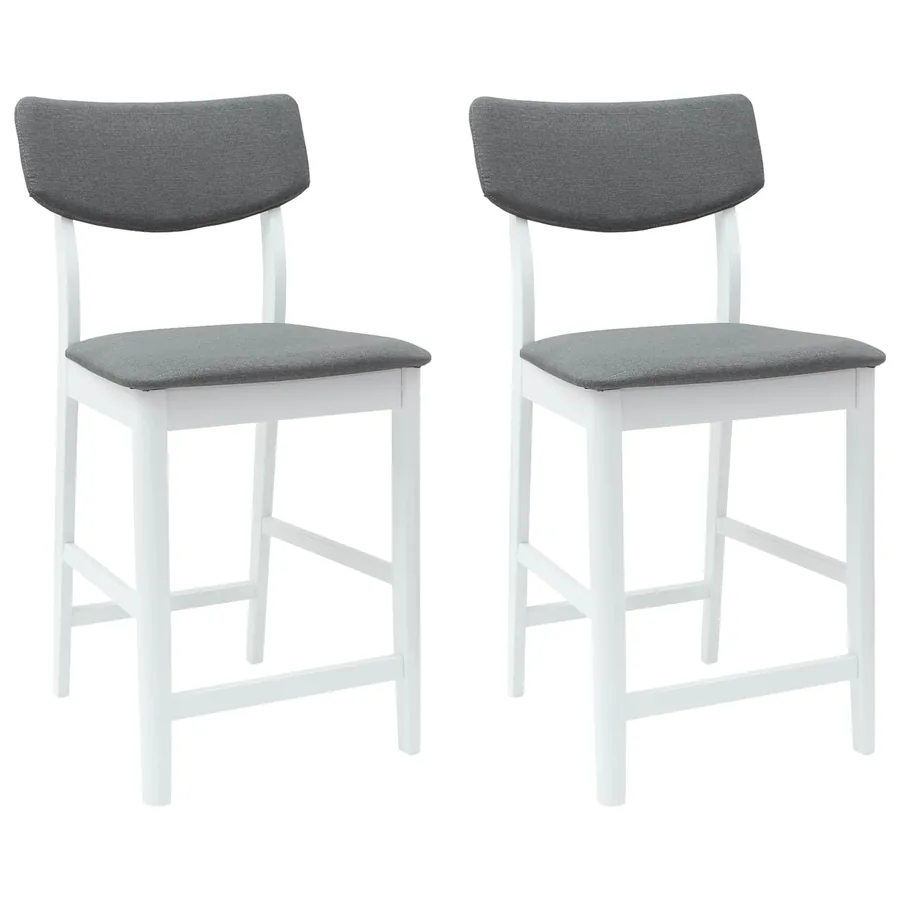 Chaises de salle à manger 2 pcs Blanc 48 x 49 x 95 cm - 2